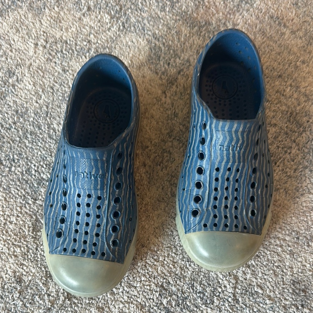 Native Kids Blue Slip-On Shoes